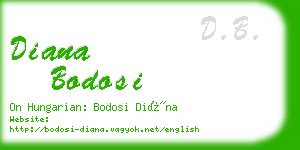 diana bodosi business card